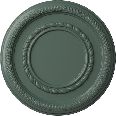Ekena Millwork Federal Roped Small Ceiling Medallion (Fits Canopies up to 6"), 12 5/8"OD x 1 1/8"P, Cloud Burst CM12FECBF